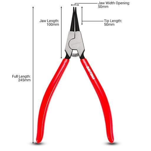 Daytona DPLK4P 4pce 32-80mm Straight & 90° Angled Circlip Snap Ring Plier Set – image 4