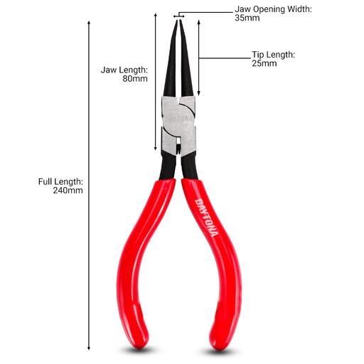 Daytona DPLK4P 4pce 32-80mm Straight & 90° Angled Circlip Snap Ring Plier Set – image 25