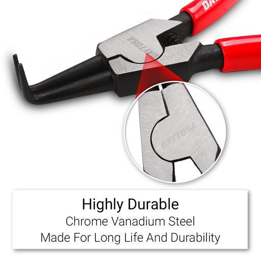 Daytona DPLK4P 4pce 32-80mm Straight & 90° Angled Circlip Snap Ring Plier Set – image 13