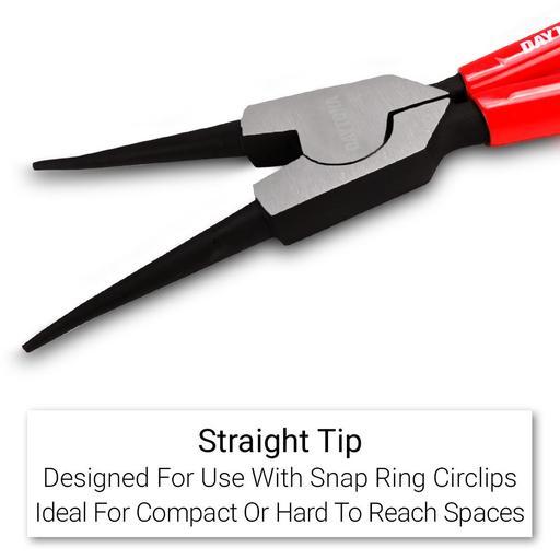 Daytona DPLK4P 4pce 32-80mm Straight & 90° Angled Circlip Snap Ring Plier Set – image 5