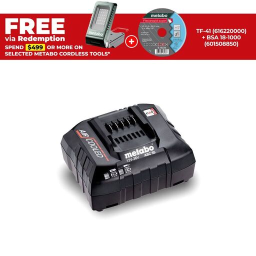Metabo ASC 55 (627047000) 12V - 36V Air-cooled Battery Charger