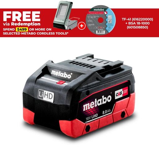 Metabo 8.0 LiHD (625369000) 18V 8.0Ah Li-ion Battery