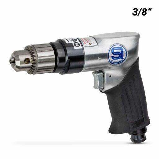 Shinano SI-5100A 3/8" Capacity Geared Pistol Grip Drill