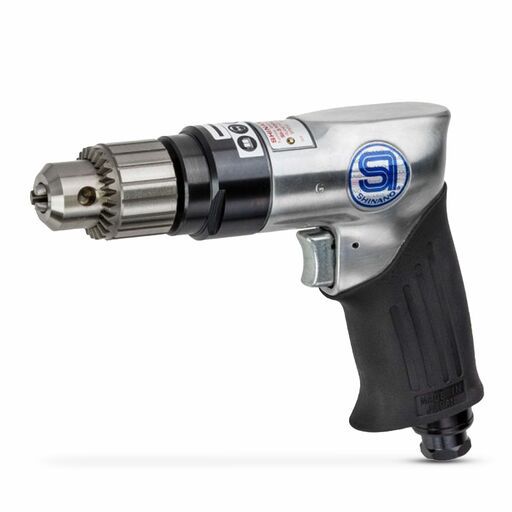 Shinano SI-5100A 3/8" Capacity Geared Pistol Grip Drill – image 2