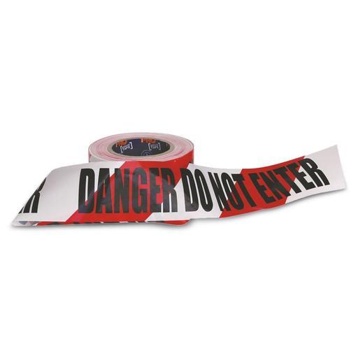 Pro Choice DDNET10075 100m x 75mm Red & White "DANGER DO NOT ENTER" Barricade Tape