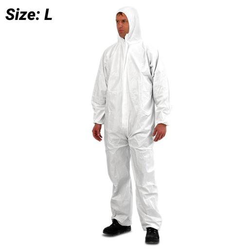 Pro Choice DOWPL Provek Disposable White Coveralls (LARGE)