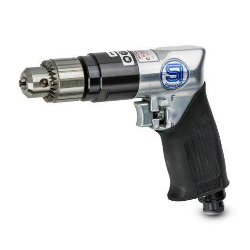 Shinano SI-5305A 3/8" Capacity Geared Pistol Grip Reversible Drill