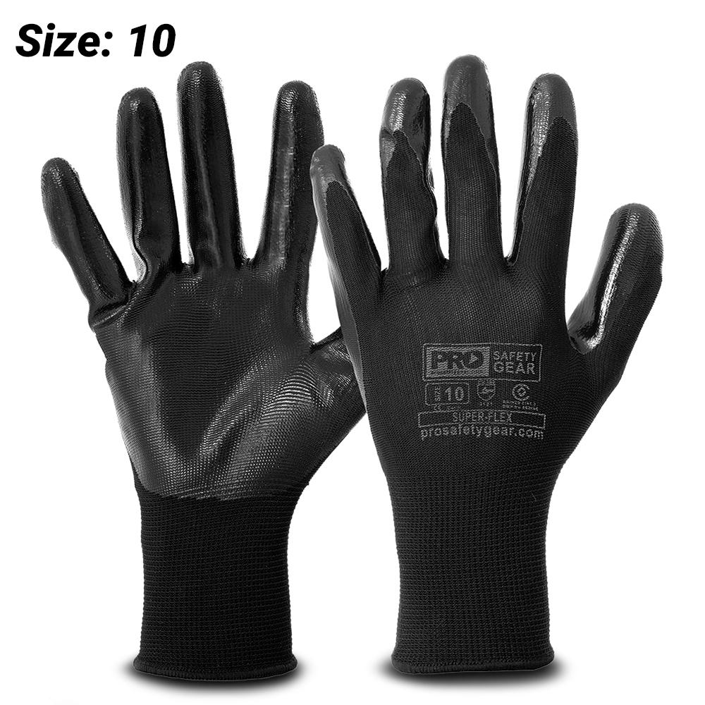 Pro Choice NP10 Super-Flex Nitrile Dip Glove (SIZE 10) – image 1