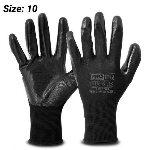 Pro Choice NP10 Super-Flex Nitrile Dip Glove (SIZE 10)