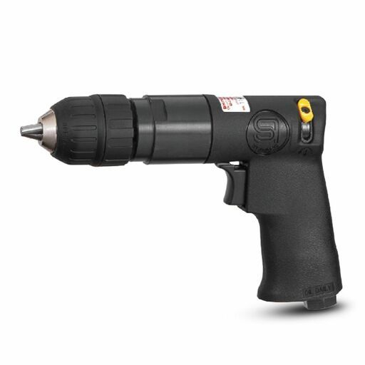 Shinano SI-5505 10mm (3/8") Capacity Geared Pistol Grip Drill With Solid Composite Body