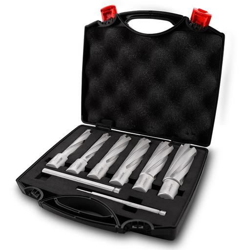 Xtorque XMCCT8 8pce TCT Annular Cutter Magnetic Drill Broach Set