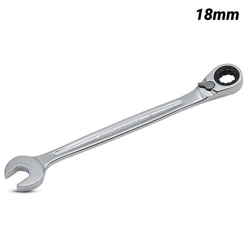 Sidchrome SCMT22273N 18mm 467 Pro Series Reversible Ratchet Ring & Open End Geared Spanner – image 2