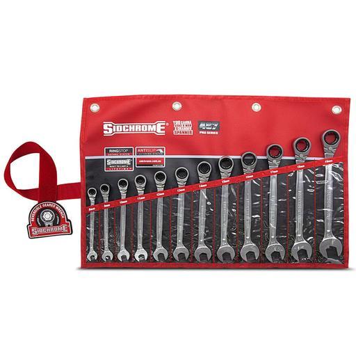 Sidchrome SCMT22298 12pce Metric Pro Series Geared Reversible  Spanners Set – image 2