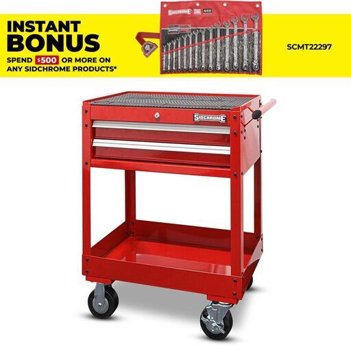 Sidchrome SCMT50352 2 Drawer Service Tool Trolley