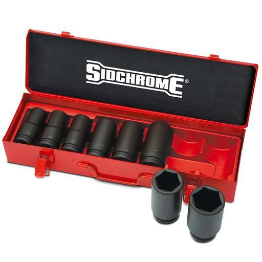 Sidchrome XS608L 8pce 3/4" Drive Imperial AF Long Impact Socket Set – image 2