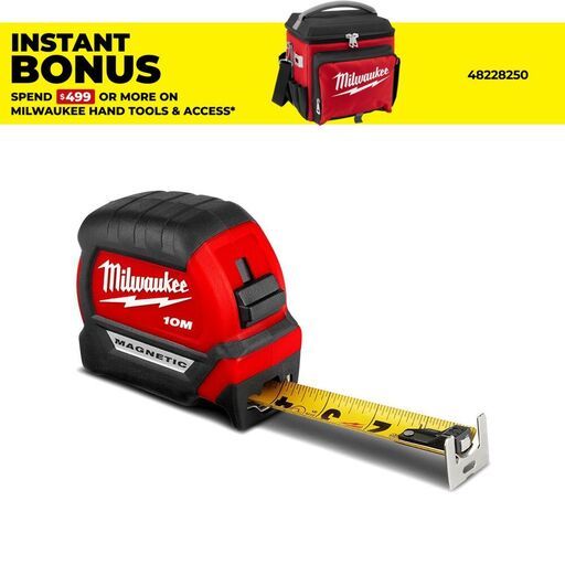 Milwaukee 48220510 10m Compact Magnetic Tape Measure