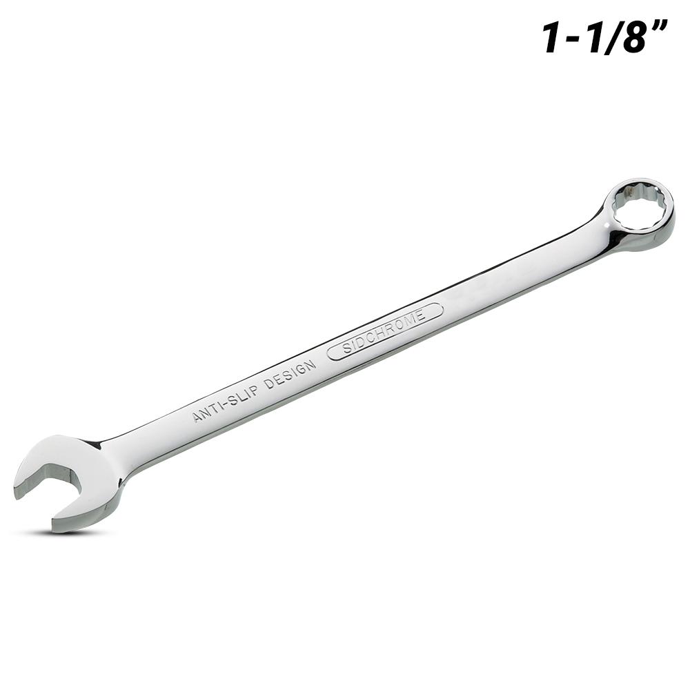 Sidchrome SCMT22429 1-1/8" Imperial AF Ring & Open End Combination Spanner – image 2