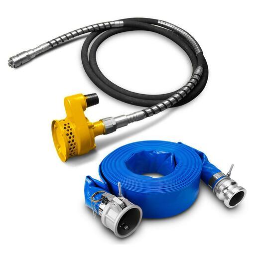 Bayer CP50 + ILFH20 50mm 2" Trash Pump with 20m x 50mm (2") Lay Flat Hose