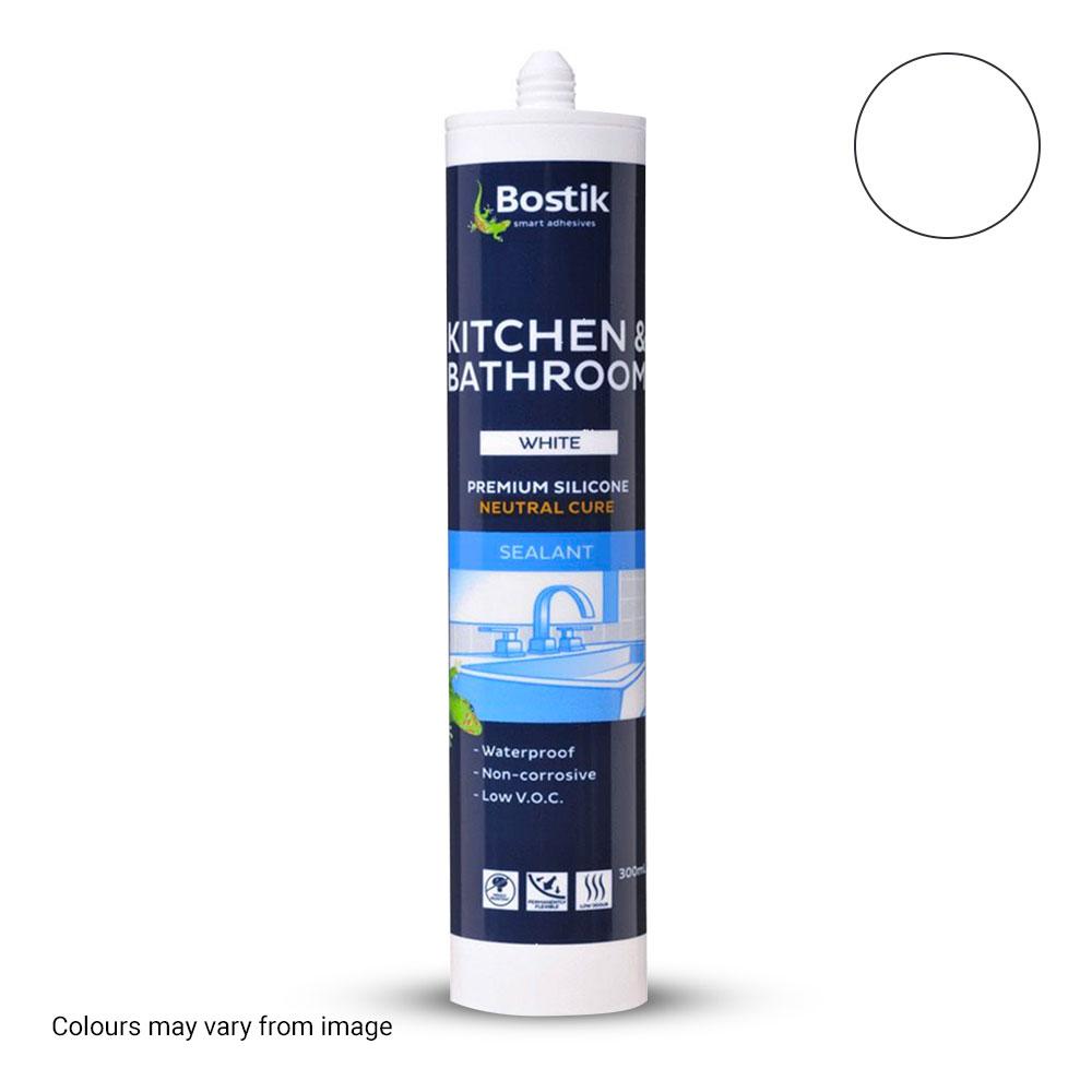 Bostik 30840077 300ml Kitchen & Bathroom Neutral Cure Silicone Sealant