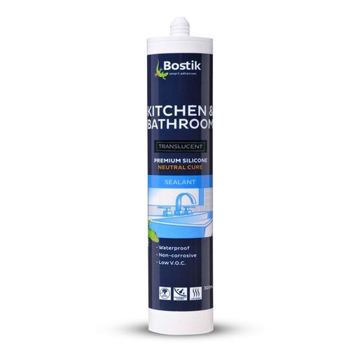 Bostik 30840127 300ml Kitchen & Bathroom Neutral Cure Silicone Sealant - Translucent – image 2