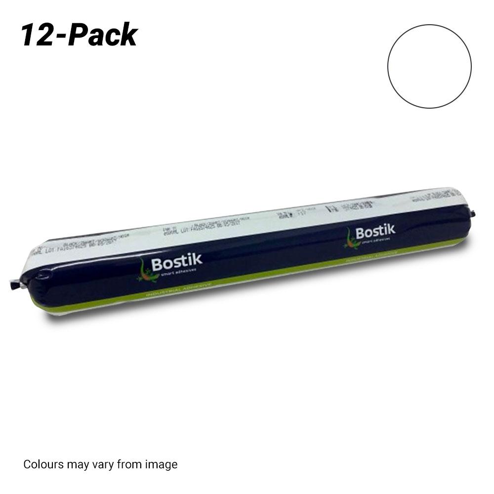 Bostik 3013213112PK 12-Pack 600ml ISR 70-03 Simson Silicone Elastic Adhesive/ Sealant - White – image 1