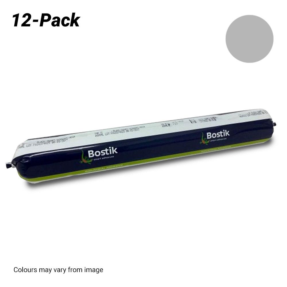 Bostik 3013216012PK 12-Pack 600ml ISR 70-03 Simson Silicone Elastic Adhesive/ Sealant - Grey – image 1