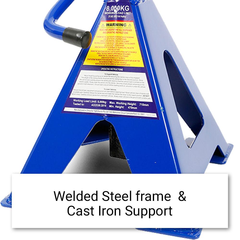 TradeQuip 1162T 8000kg Ratchet Jack Stands