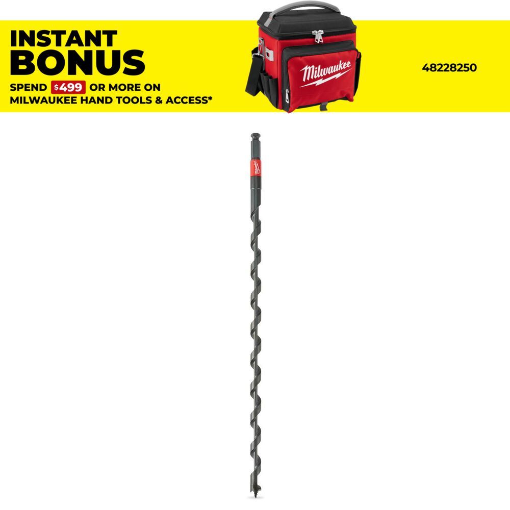 Milwaukee 48136754 14 X 460mm 7/16-Hex Shockwave Auger Bit – image 1