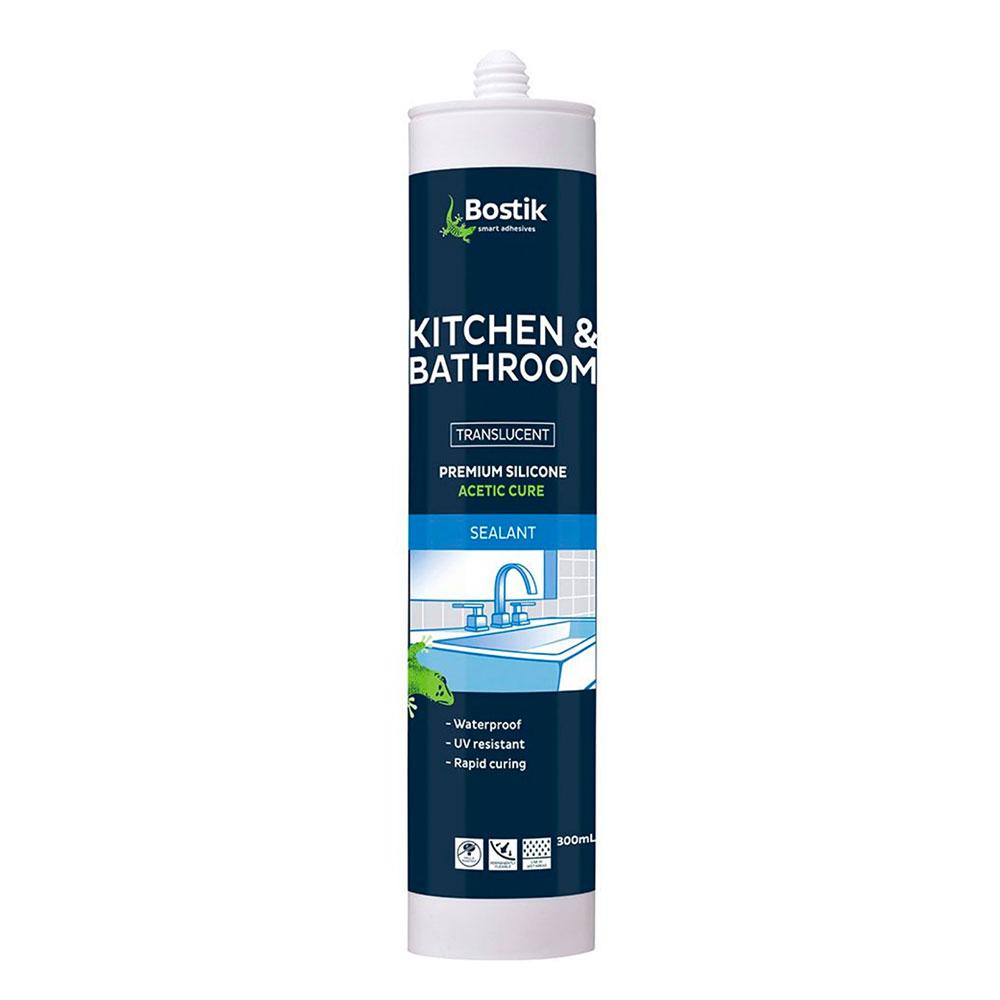 Bostik 3081813520PK 20-Pack 300ml Kitchen & Bathroom Acetic Cure Wet Area Silicone - Translucent – image 2