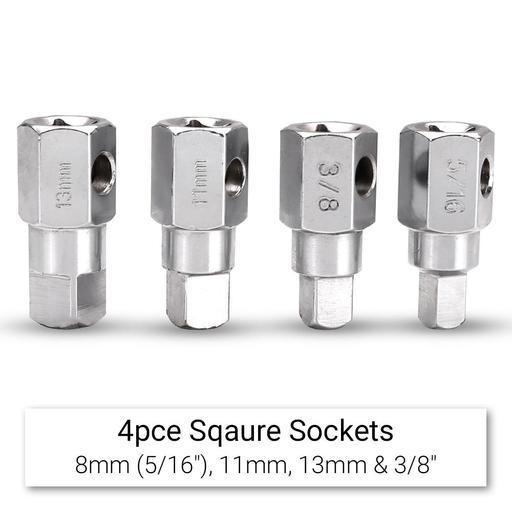 Daytona DSUMP 12pce 3/8" Oil Drain Sump Plug Key 8-17mm Socket Set – image 4