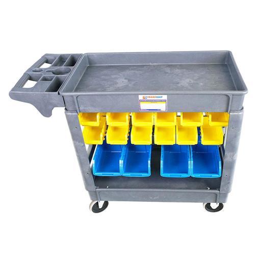 TradeQuip 6046 Workshop Trolly with 32 Parts Bins – image 6