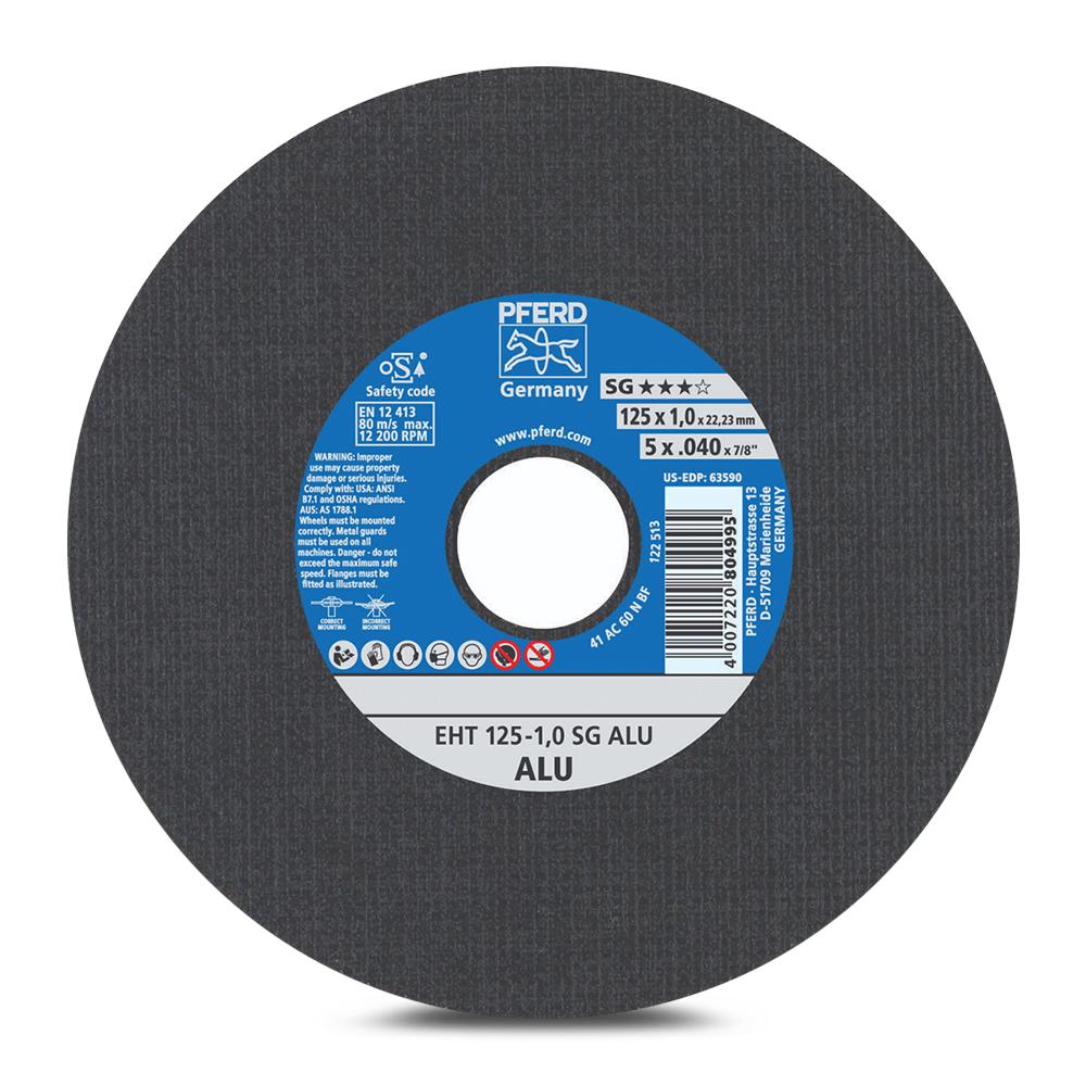 PFERD 61341115 (EHT 125-1.0 A SG ALU) 125mm x 1.0mm Ultra-Thin Cut-Off Wheel – image 2