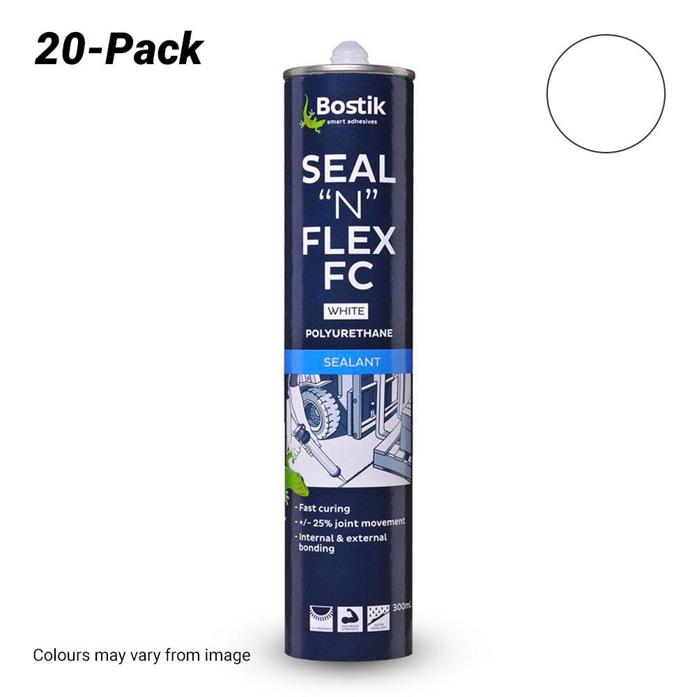 Bostik 3084007620PK 20-Pack 300ml Seal "N" Flex® FC Fast Cure Polyurethane Adhesive/Sealant - White – image 1