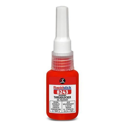 Chemtools 8243-10 10ml Rapidstick Threadlocker - Oil Tolerant - Blue