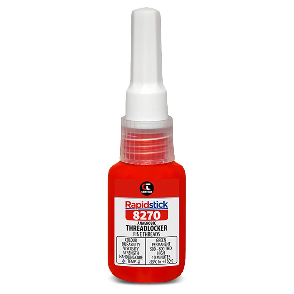 Chemtools 8270-10 10ml Rapidstick Theadlocker - Fine Threads - Green – image 1