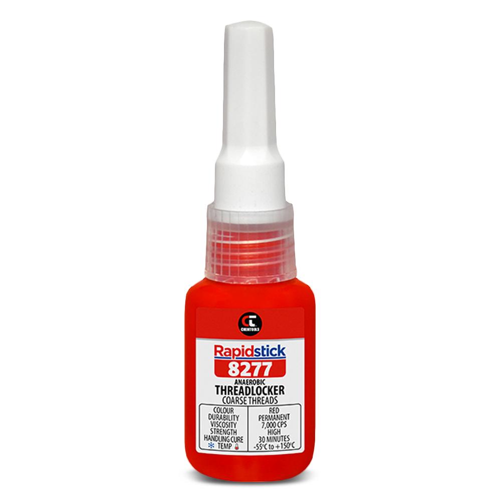 Chemtools 8277-10 10ml Rapidstick Threadlocker - Coarse Threads - Red – image 1
