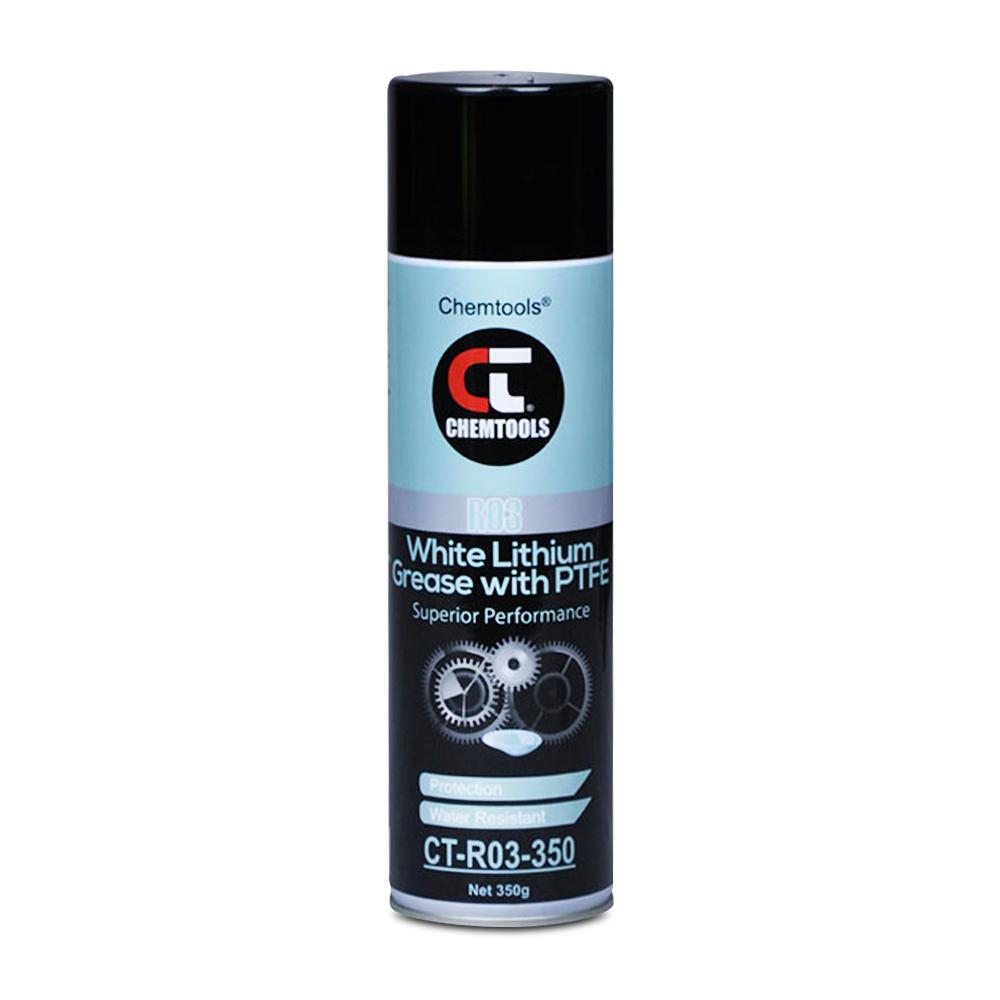 Chemtools CT-R03-350 350g R03 White Lithium Grease Aerosol with PTFE