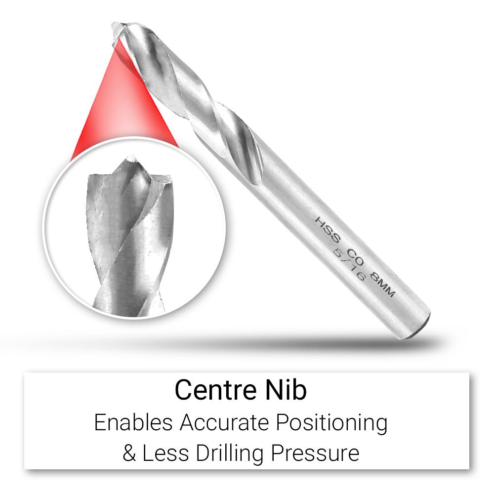 Daytona DCOALT 8mm HSS Cobalt Spot Drill Bit