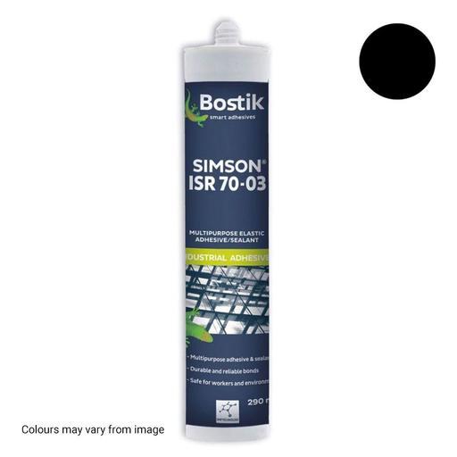 Bostik 3013217112PK 12-Pack 290ml Simson ISR 70-03 Elastic Adhesive/ Sealant Cartridge - Black – image 3