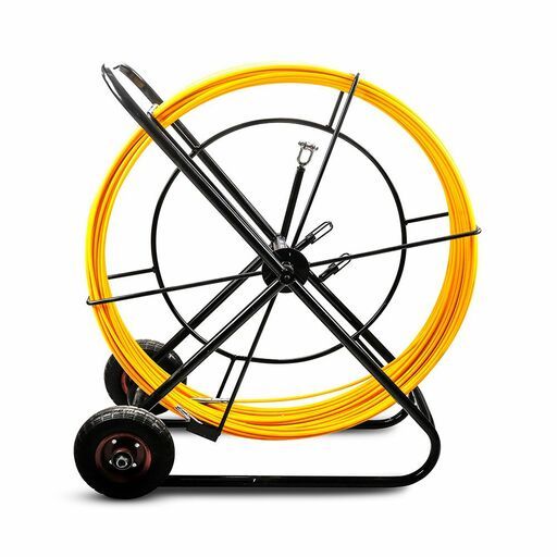 Sparrow SFTF158 150m x 8mm Fibreglass Duct Rodder Cable with Wheeled Steel Frame – image 3