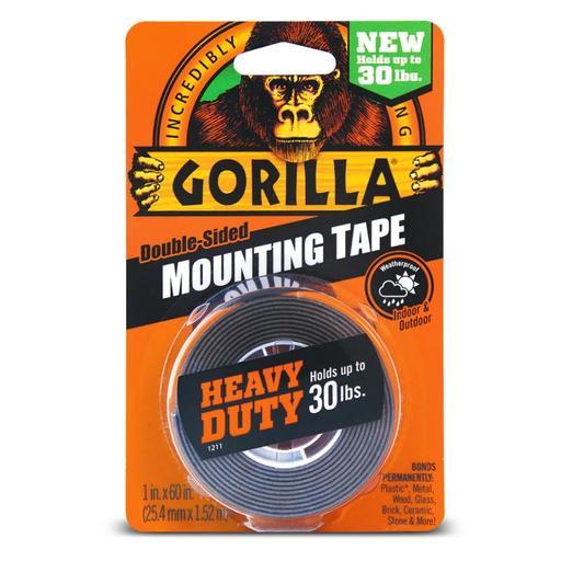 Gorilla Glue GG41027 1.52m x 25.4mm Black Mounting Tape