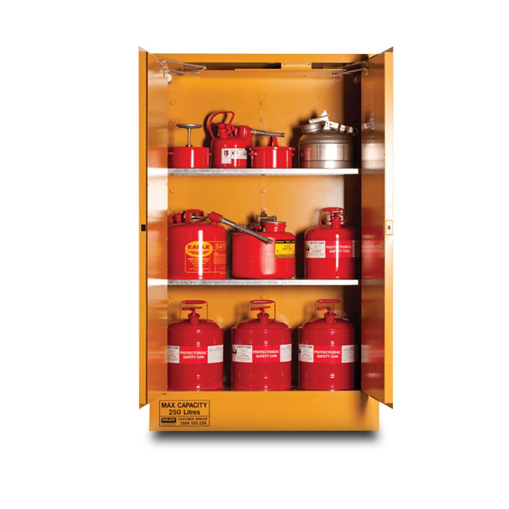Pratt 5545AS 250L 2 Door 3 Shelf Flammable Storage Cabinet – image 3