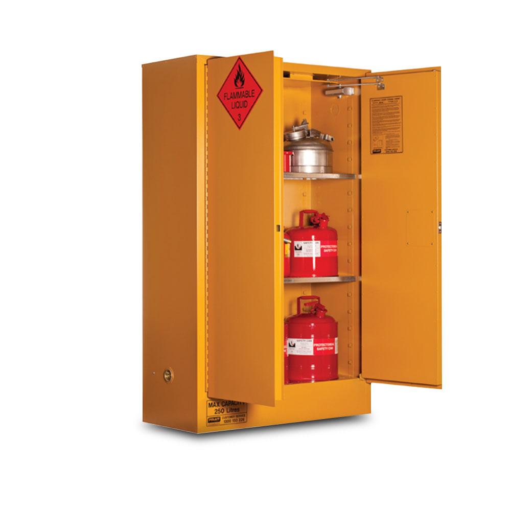 Pratt 5545AS 250L 2 Door 3 Shelf Flammable Storage Cabinet – image 2