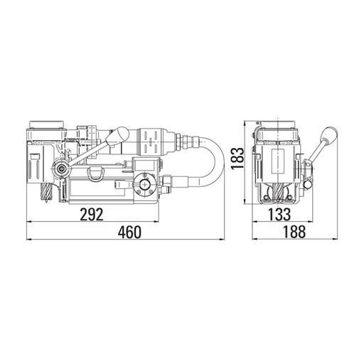 Holemaker HMP35AD-ATEX 35mm Dia X 25mm Cap Air 35, Fully Atex 11 Certified (Pneumatic) Magnetic Base Angle Drill - MADE IN EUROPE – image 2