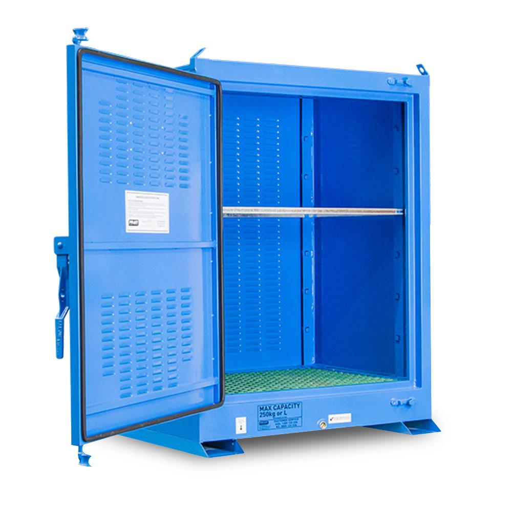 Pratt POD250 250L 1 Door 2 Shelves Dangerous Goods Outdoor Storage Cabinet – image 2