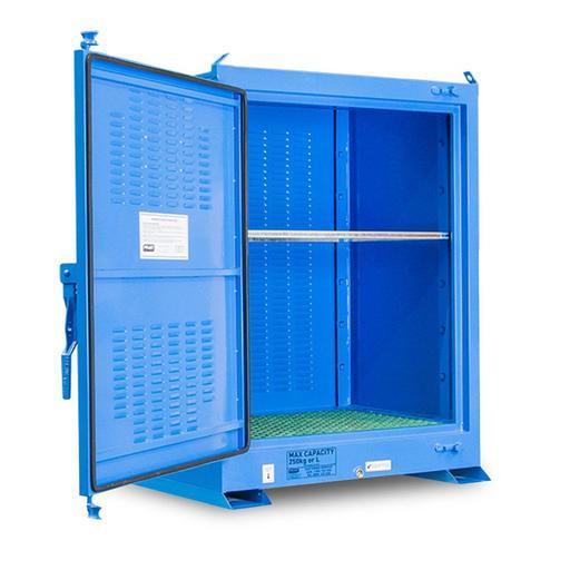 Pratt POD250 250L 1 Door 2 Shelves Dangerous Goods Outdoor Storage Cabinet – image 2