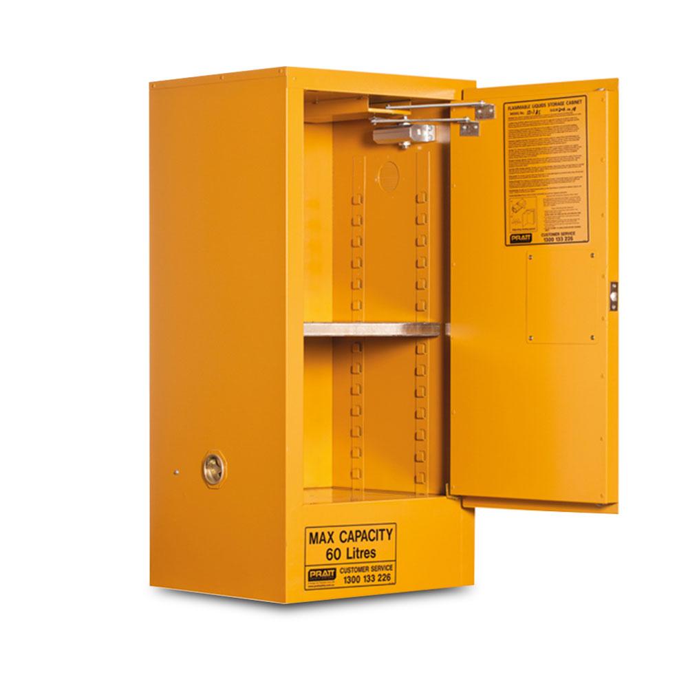 Pratt 5517AS 60L 1 Door 2 Shelves Flammable Storage Cabinet – image 2