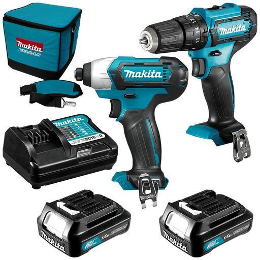 Makita CLX239 12V Max 1.5Ah Li-ion CXT Cordless 2pce Combo Kit