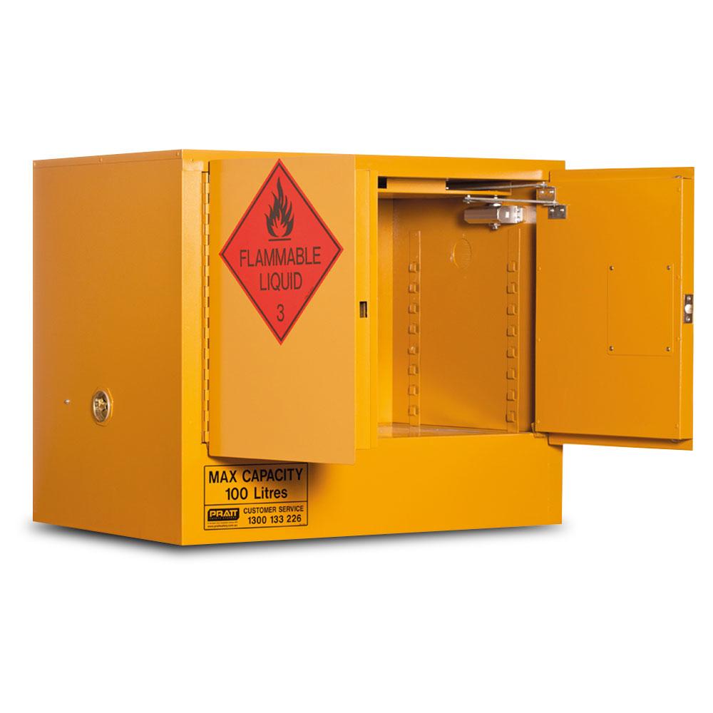 Pratt 5535AS 100L 2 Door 1 Shelf Flammable Storage Cabinet – image 2