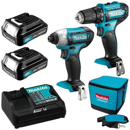 Makita CLX224SA 12V Max 2.0Ah Li-ion CXT Cordless 2pce Combo Kit